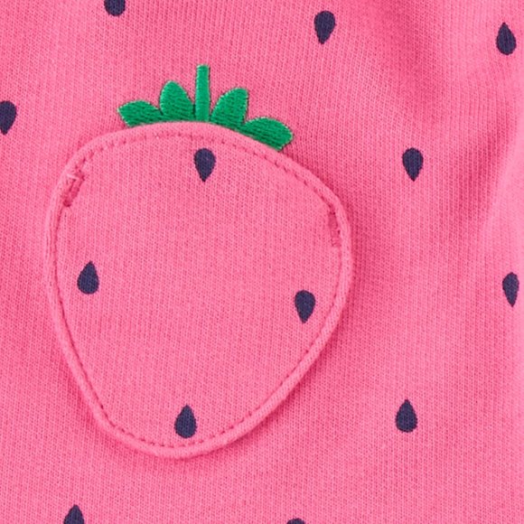 Carter's 3-Piece Strawberry Little Vest Set - 3 Months - Picture 3 of 4